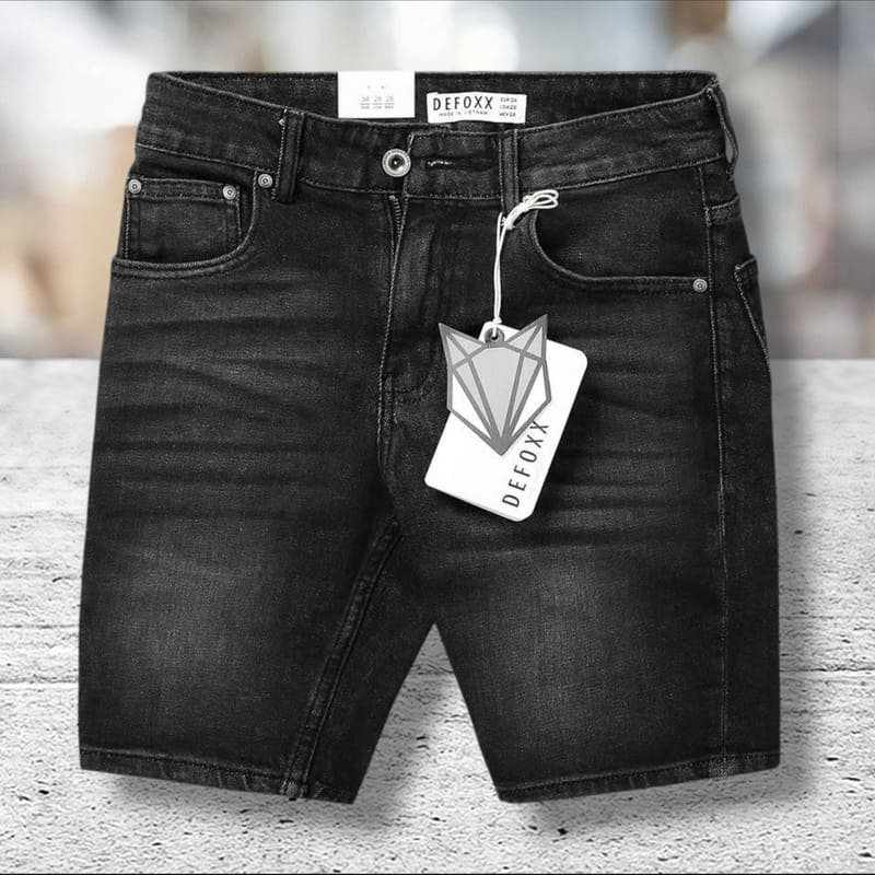 Quần short jean Defoxx đen wash là món đồ lý tưởng cho nam giới