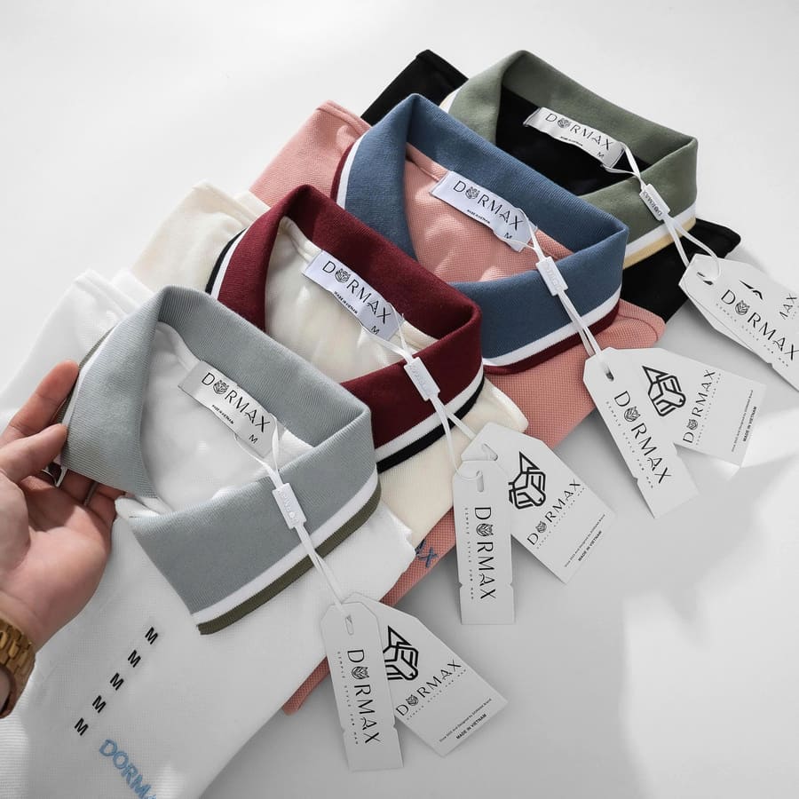 Áo thun polo Dormax được thiết kế theo phong cách tối giản với form regular fit chuẩn dáng