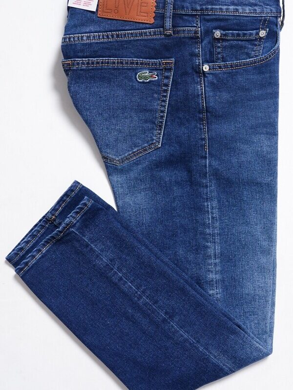QUẦN JEAN LACOSTE XANH WASH ĐẬM