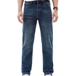 Quần jean xanh đá defoxx ống suông