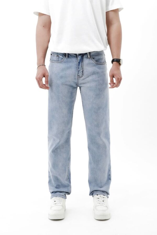 Quần jean Defoxx xanh bạc 250530 - Ảnh 4