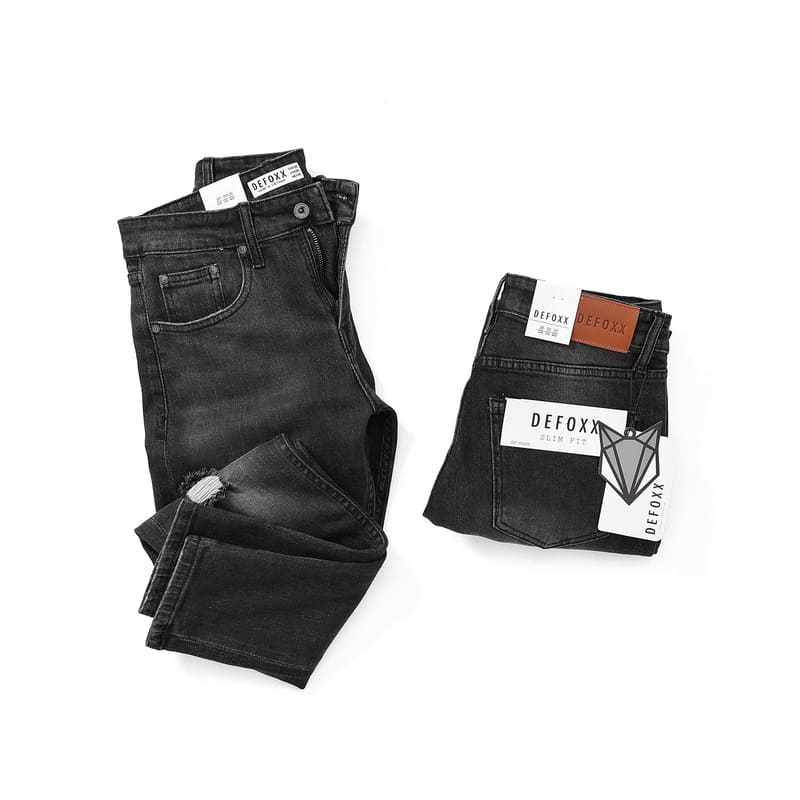 Quần jean defoxx xám rách 250505 - Ảnh 3