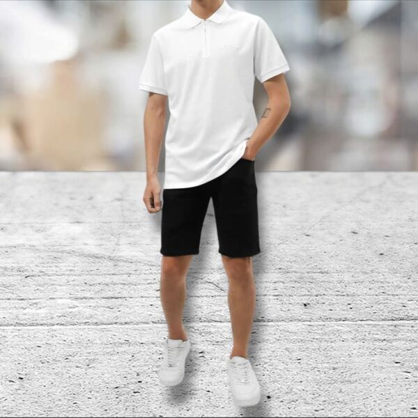 Quần short jean Defoxx đen trơn - Ảnh 8
