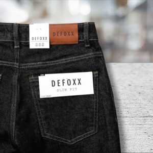 Quần short jean Defoxx đen trơn