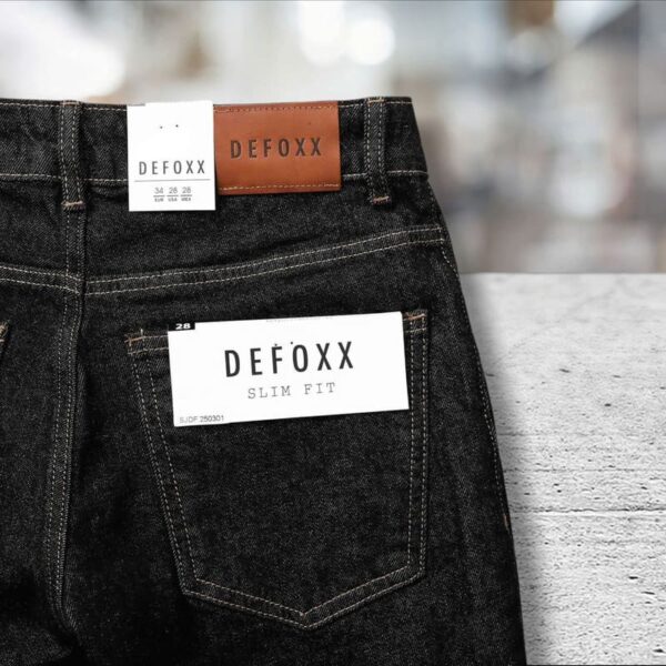 Quần short jean Defoxx đen trơn