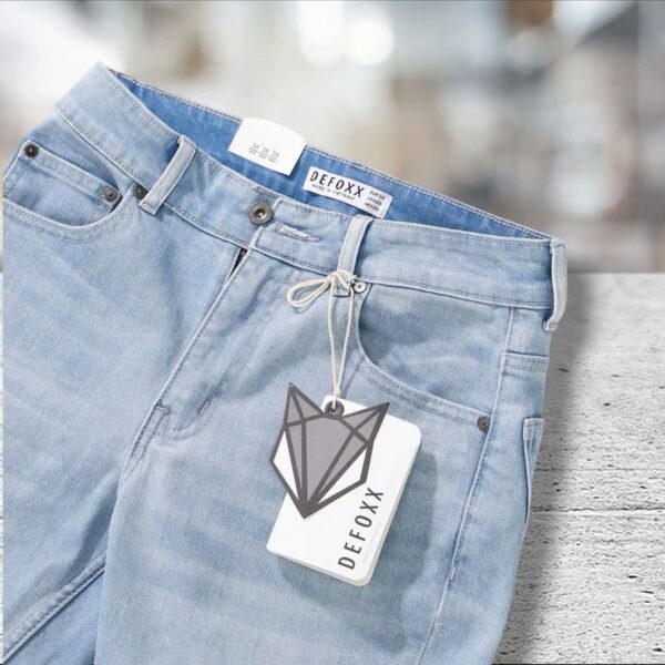 Quần short jean defoxx wash bạc - Ảnh 4