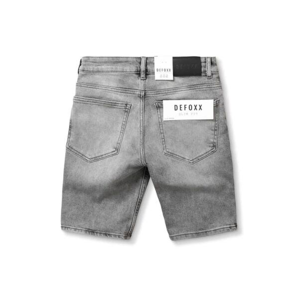 Quần short jean defoxx xám bạc rách - Ảnh 3