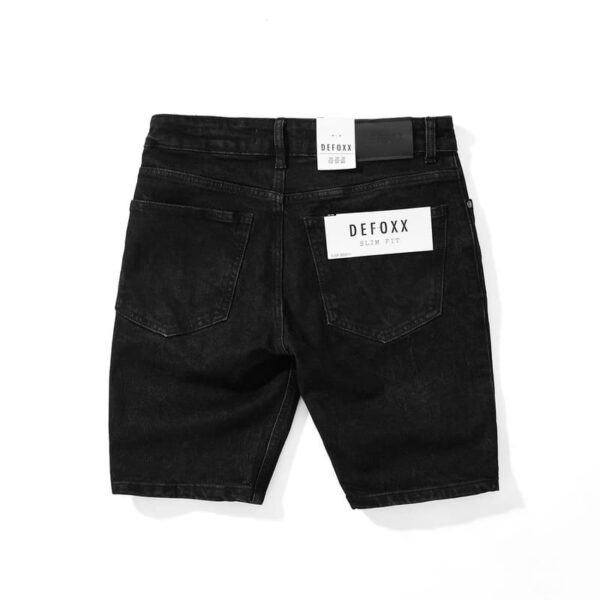Quần short jean defoxx đen rách - Ảnh 2