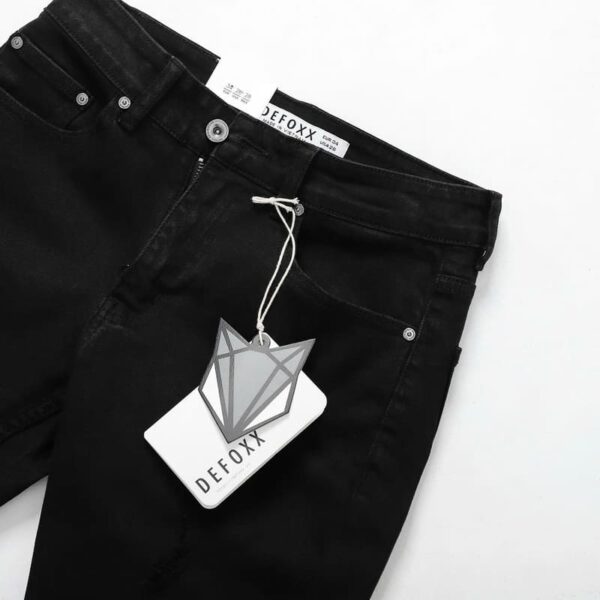 Quần short jean defoxx đen tuyền