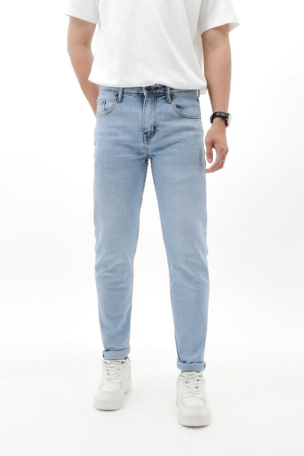 Quần jean DEFOXX xanh bạc 250601