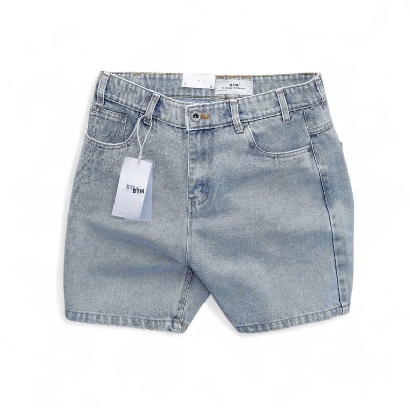 Quần short jean BTM cotton không co giãn - Ảnh 6