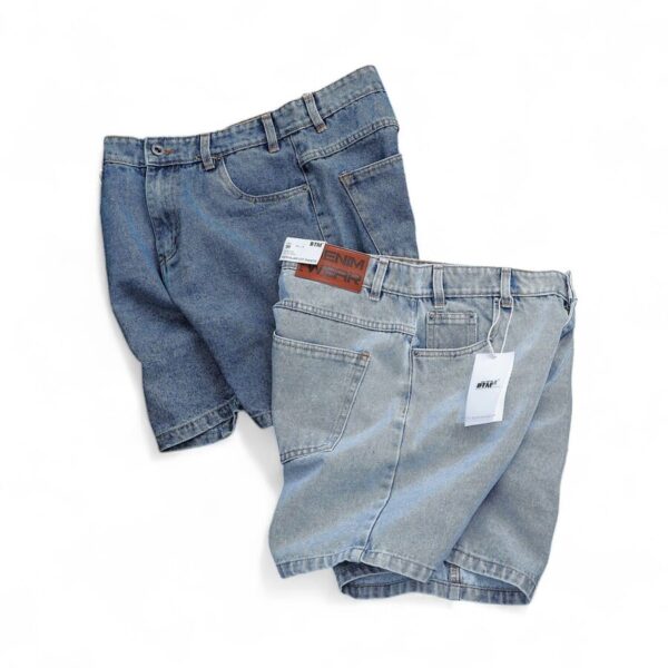 Quần short jean BTM cotton không co giãn - Ảnh 2