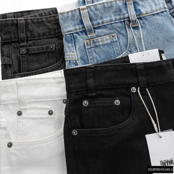 Quần short jean BTM cotton không co giãn - Ảnh 4