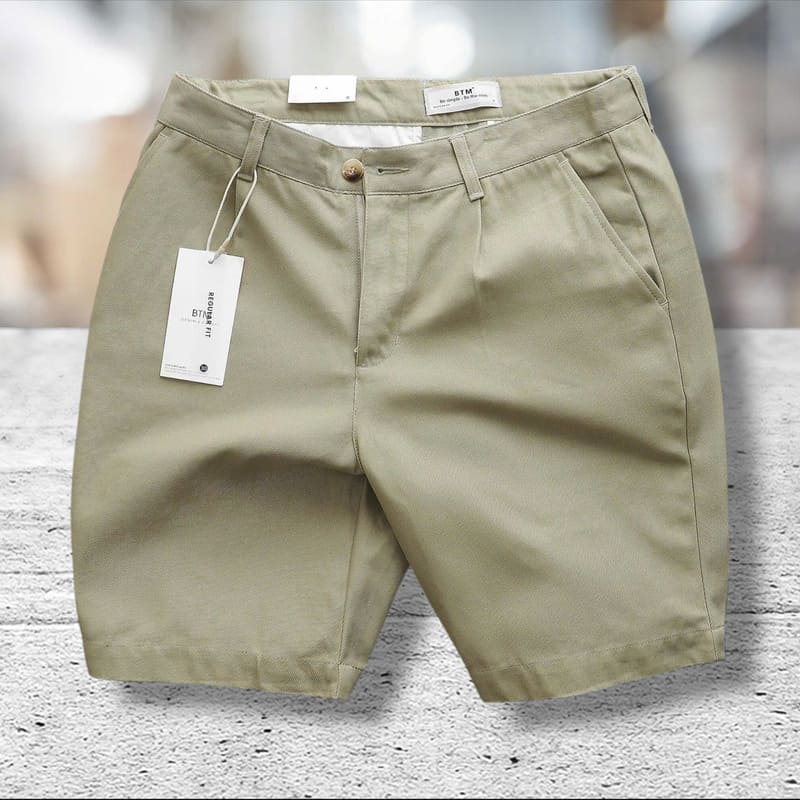 Quần short kaki BTM màu be