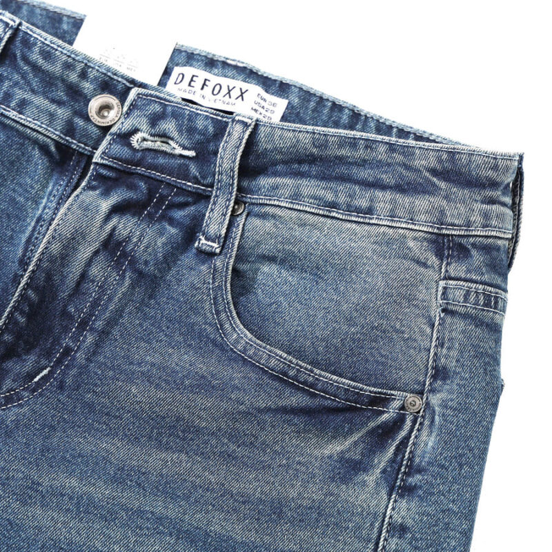 Quần jean Defoxx wash đá 250710 ôm co giãn nhẹ - Ảnh 7