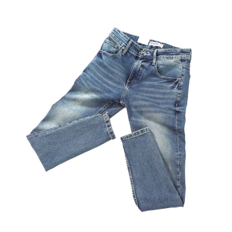 Quần jean Defoxx wash đá 250710 ôm co giãn nhẹ - Ảnh 6