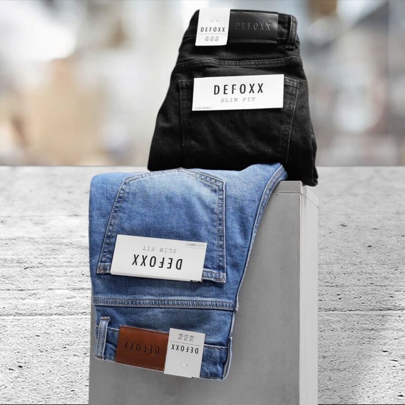 Quần short jean Defoxx rách wash xanh co giãn - Ảnh 3