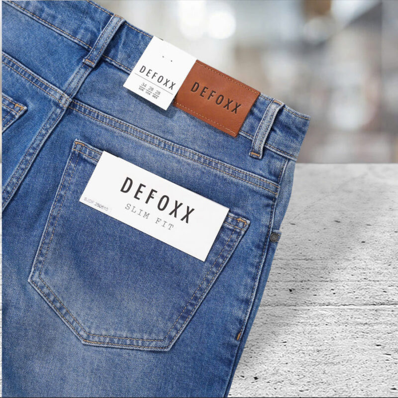 Quần short jean Defoxx rách wash xanh co giãn - Ảnh 5