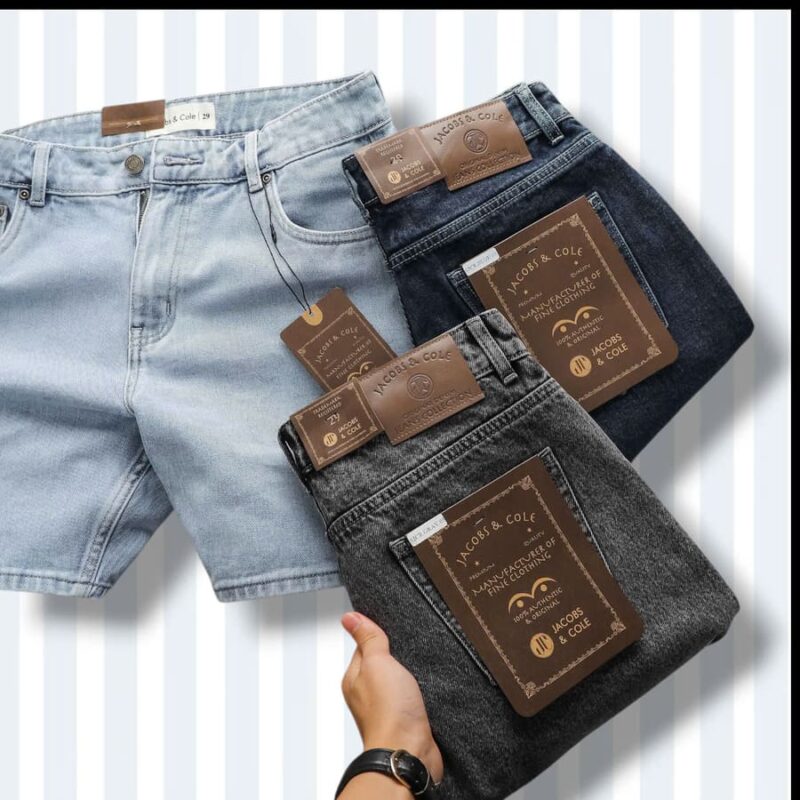 Quần short jean jacobs Cole xanh đậm co giãn nhẹ - Ảnh 5