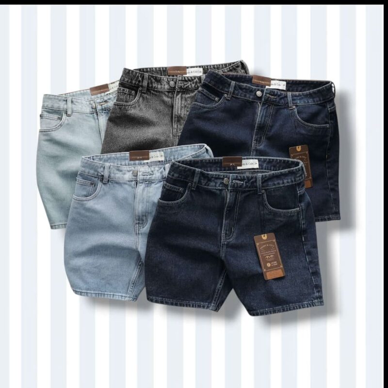 Quần short jean jacobs Cole xanh đậm co giãn nhẹ - Ảnh 3